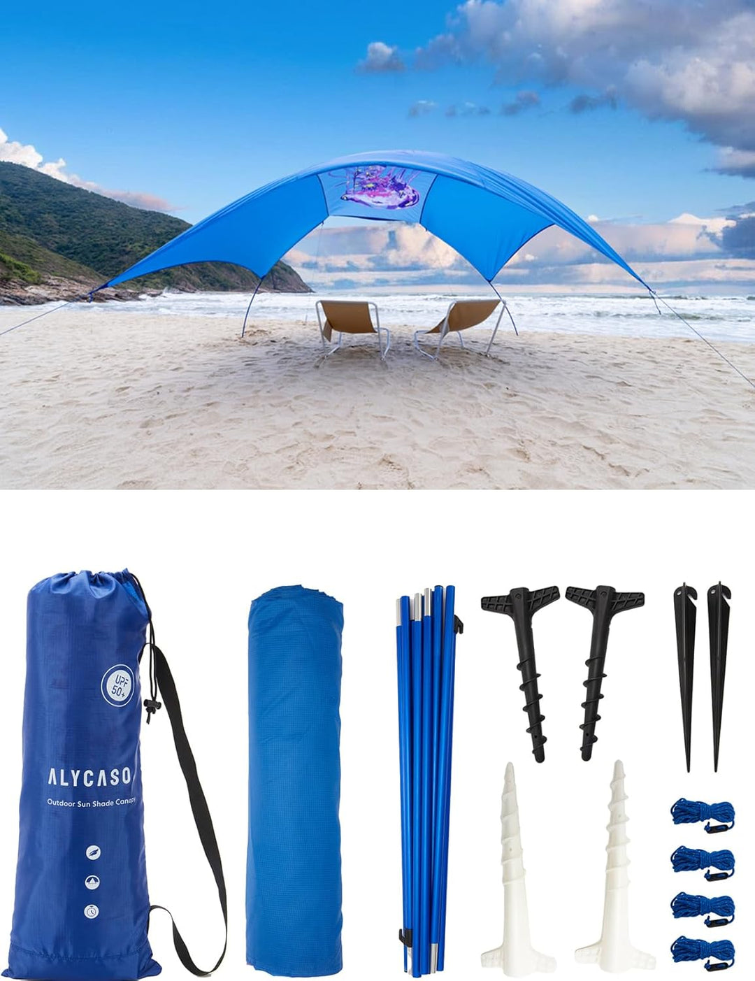 ALYCASO SUN SHADE REGATTA MANTA RAYS